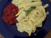 Spargel mit Tagliatelle - Rezept