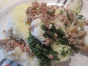 Popeye-Auflauf mit Hackfleisch und Spinat - Rezept