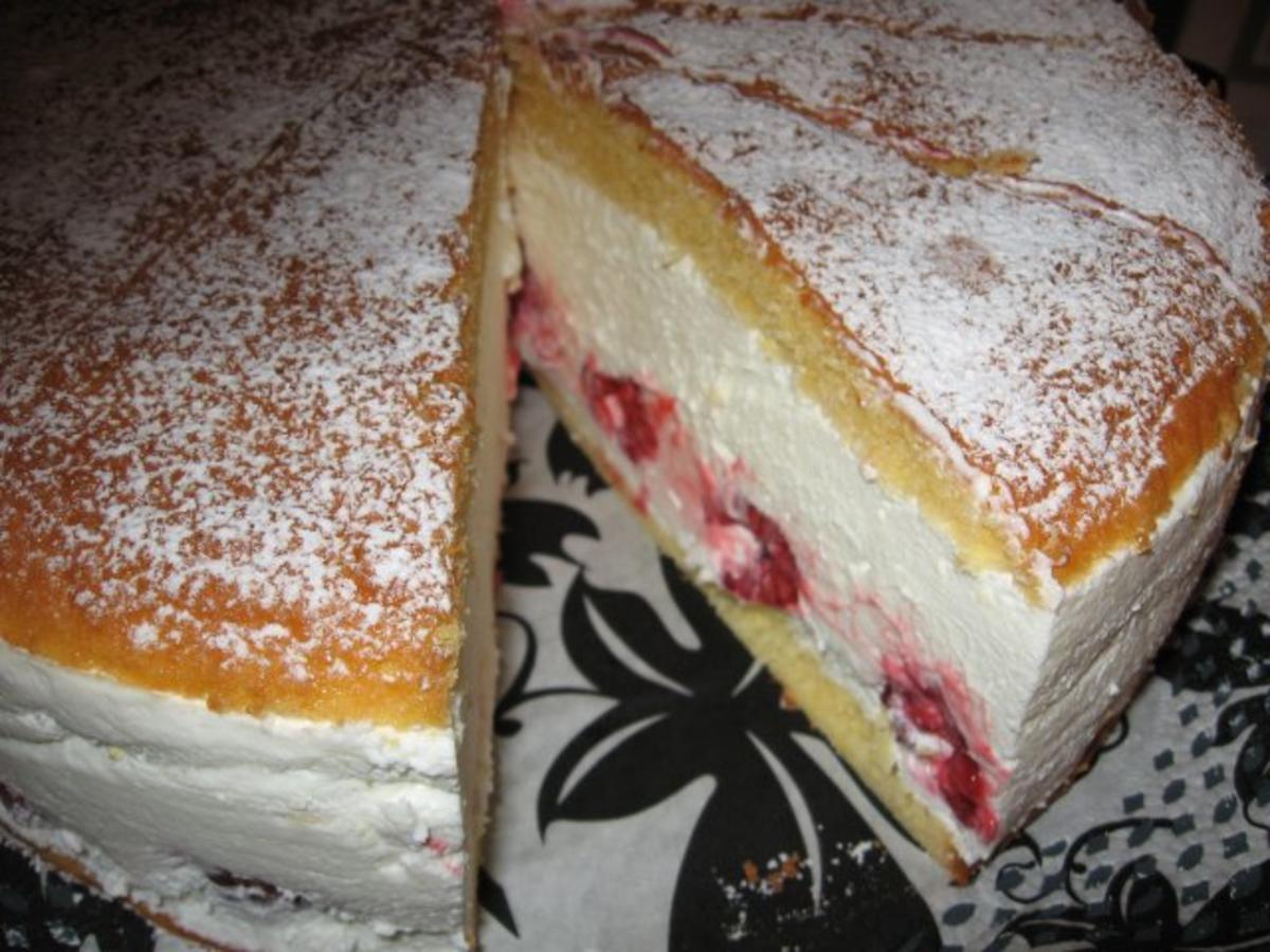 Leichte Himbeer-Quark-Sahne-Torte - Rezept - kochbar.de