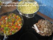 Fleisch – Schichtgulasch aus dem Römertopf - Rezept