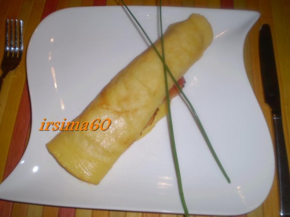 Crepes mit Schinken und Spargel - einfach - 68 kcal/100g