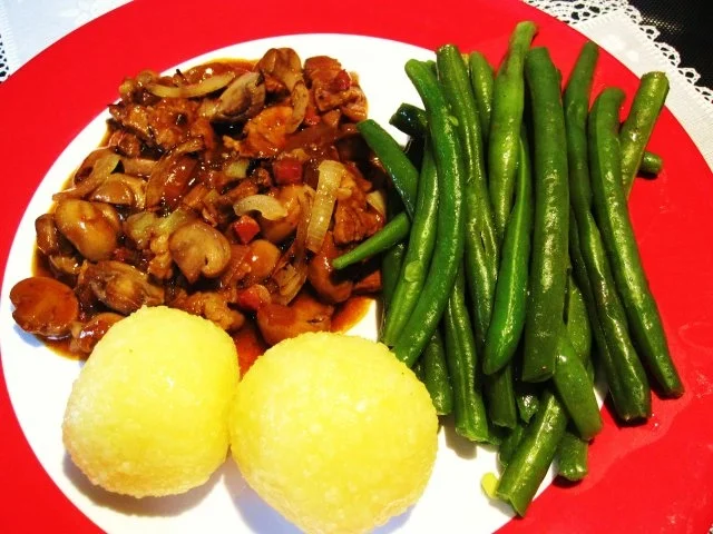 Ein übrig gebliebenes Nackensteak ... - Rezept