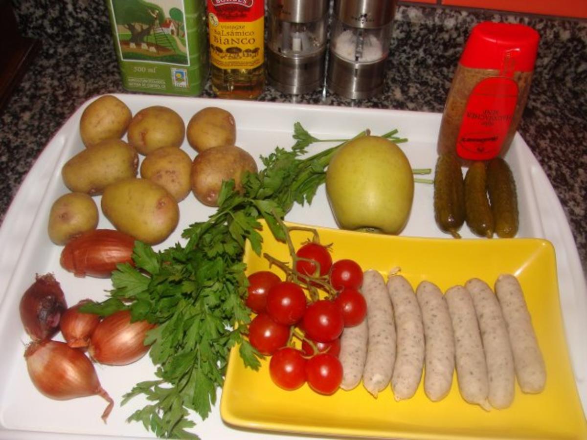 Salat : - Warmer Kartoffel-Würstchensalat- - Rezept - Bild Nr. 3