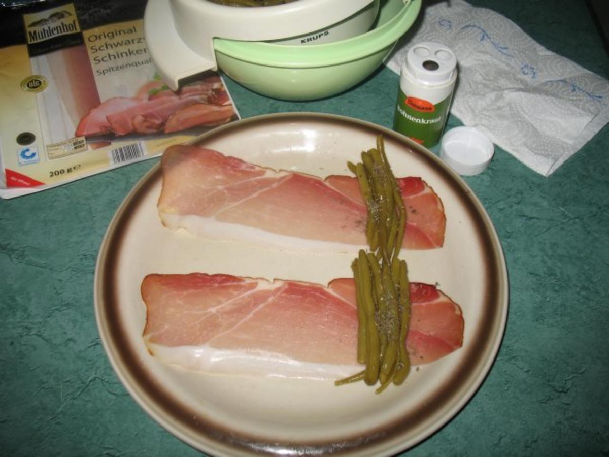 Fleisch/Rind - Köfte an Zitronenrahm mit Bohnen im Schinkenmantel - Rezept - Bild Nr. 7