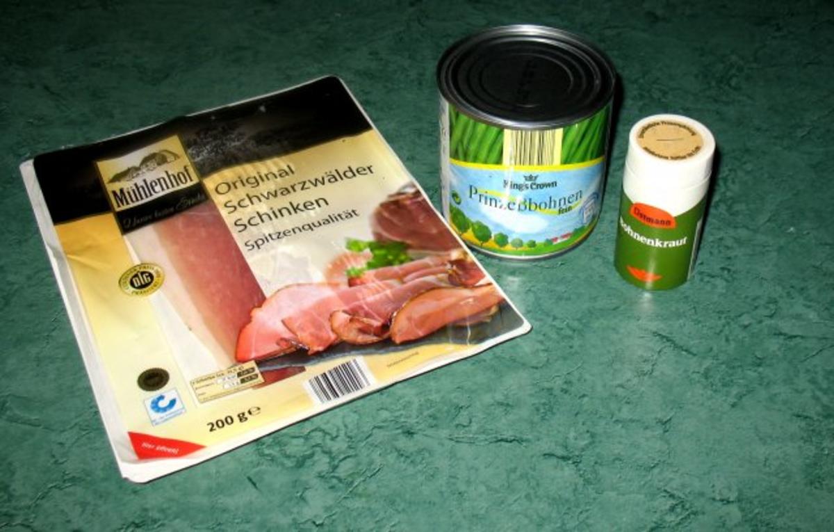 Gemüse/Beilage - Bohnen im Schinkenmantel - Rezept - Bild Nr. 3
