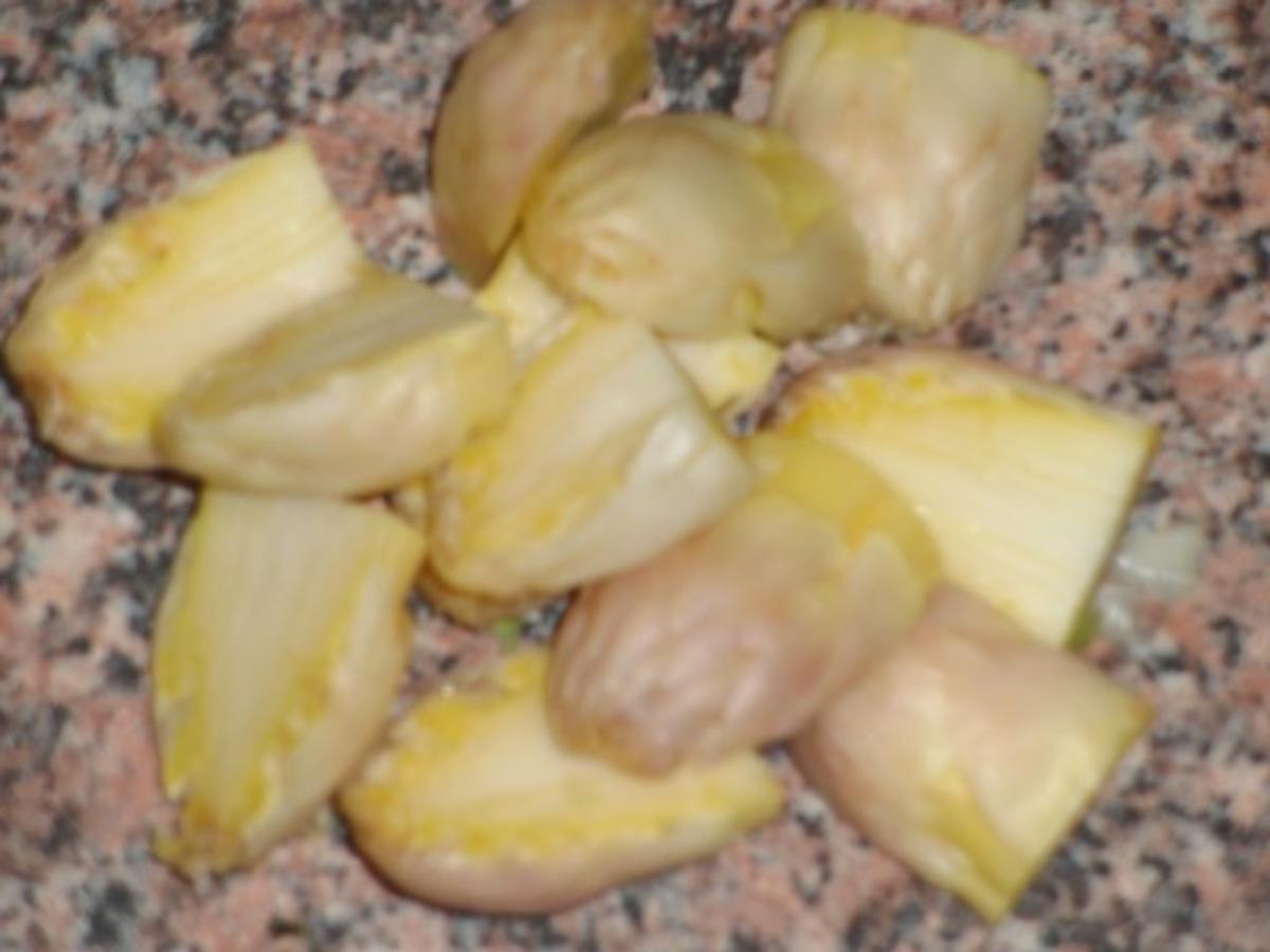 Fisch : Lachsfilet auf  Couscous mit Spargel und Karotten in Curry - Rezept - Bild Nr. 5