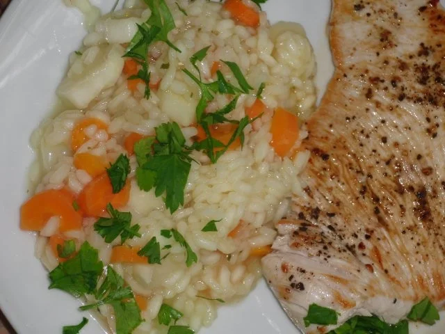 Rezept: Pute : Putenfilet mit Spargel-Karotten-Risotto für Herz und Seele Bild Nr. 3 Pute : Putenfilet mit Spargel-Karotten-Risotto für Herz und Seele - Rezept - Bild Nr. 3