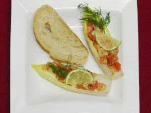 Rezept: Lachstatar auf Chicoree (Heinz Rudolf Kunze) Bild Nr. 9 Lachstatar auf Chicoree (Heinz Rudolf Kunze) - Rezept - Bild Nr. 9