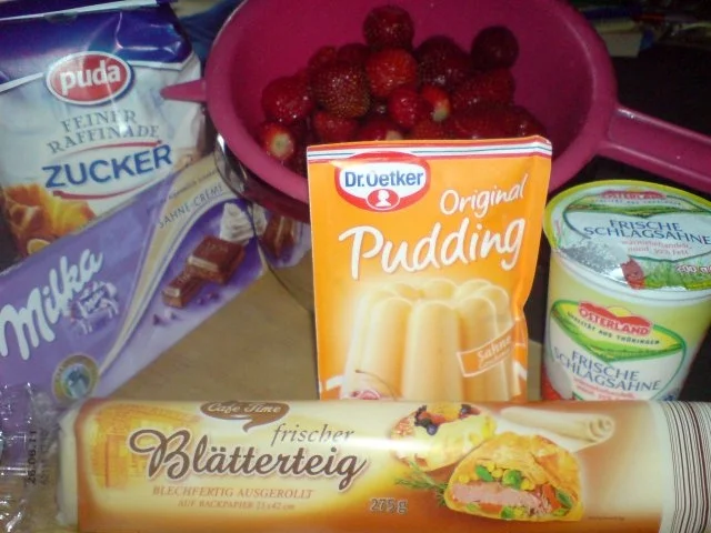 Blätterteigteilchen mit leckerer Füllung - Rezept