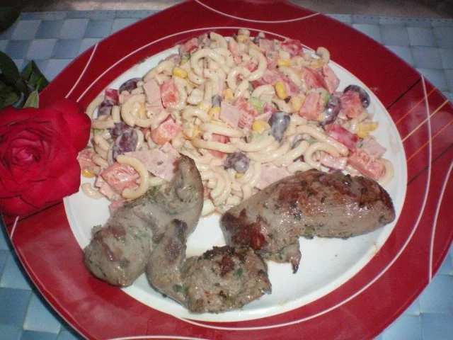 BUNTER NUDELSALAT MIT KRÄUTER-LAMM - Rezept - Bild Nr. 2