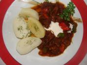 Fleisch : -Schweinegulasch- Szegediner Art - - Rezept