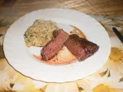 Straußenfilet~Bohnenmus - Rezept