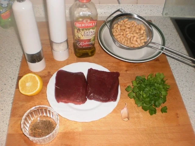 Rezept: Straußenfilet~Bohnenmus Bild Nr. 2 Straußenfilet~Bohnenmus - Rezept - Bild Nr. 2