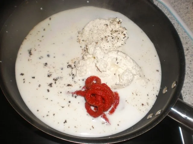 Rezept: Straußenfilet~Pfeffersauce~Nudeln Bild Nr. 3 Straußenfilet~Pfeffersauce~Nudeln - Rezept - Bild Nr. 3