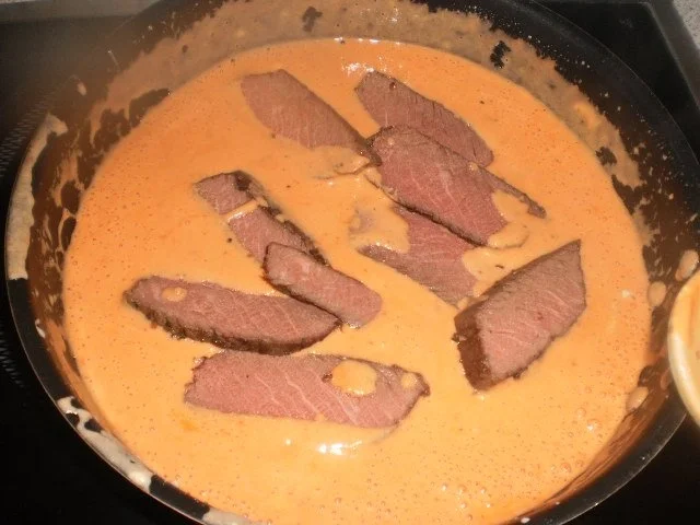 Rezept: Straußenfilet~Pfeffersauce~Nudeln Bild Nr. 4 Straußenfilet~Pfeffersauce~Nudeln - Rezept - Bild Nr. 4