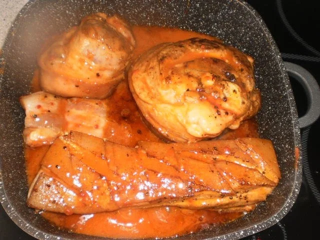 Eisbein und Schweinebauch geschmort~Kümmelsauerkraut - Rezept - Bild Nr. 8