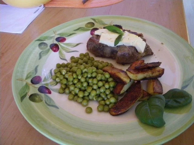 Rezept: Kotlett mit Minz-Erbsen Kotlett mit Minz-Erbsen - Rezept