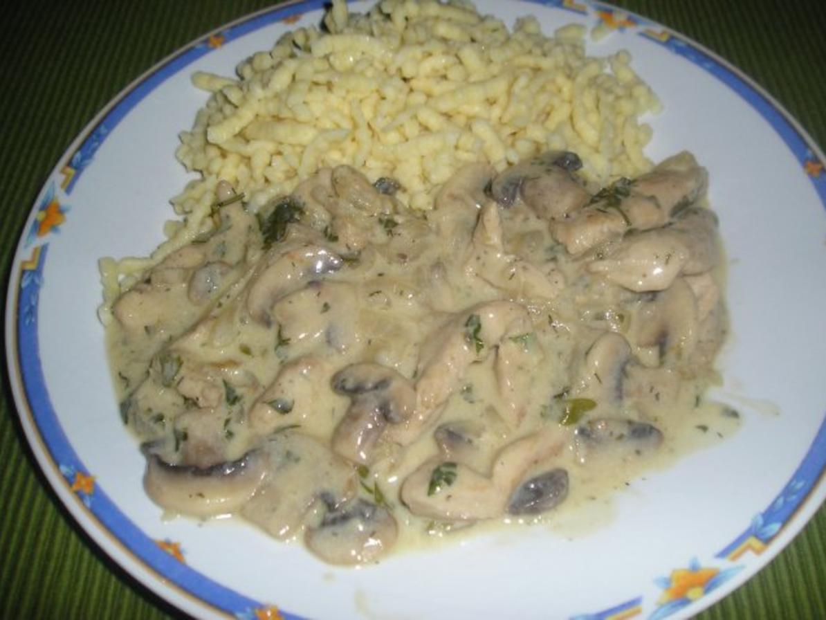 Putengeschnetzeltes mit Spätzle - Rezept - kochbar.de