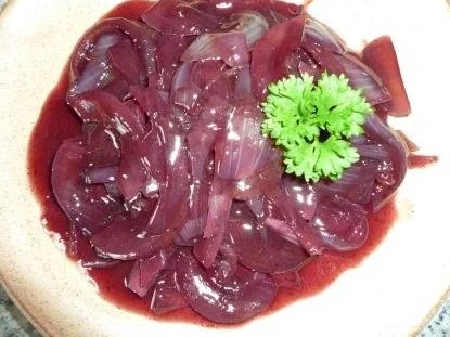 Rotweinzwiebeln, Rotweinschalotten - Rezept