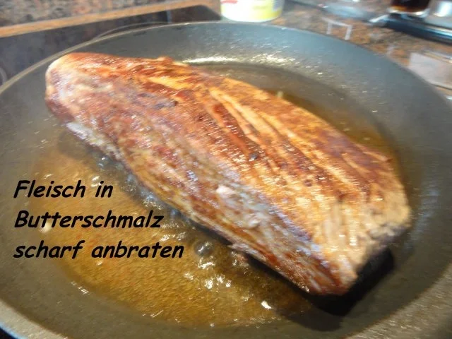 Rezept: Fleisch: RINDER - STEAKHÜFTE an Pilzsauce Bild Nr. 5 Fleisch: RINDER - STEAKHÜFTE an Pilzsauce - Rezept - Bild Nr. 5