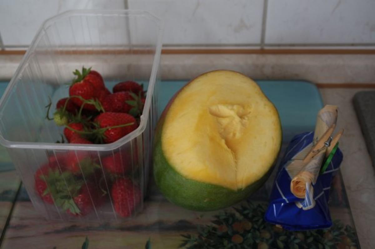 Mango-Erdbeer-Salat - Rezept - Bild Nr. 2