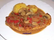 Kochen: Panierte Schnitzel mit Jägersauce - Rezept