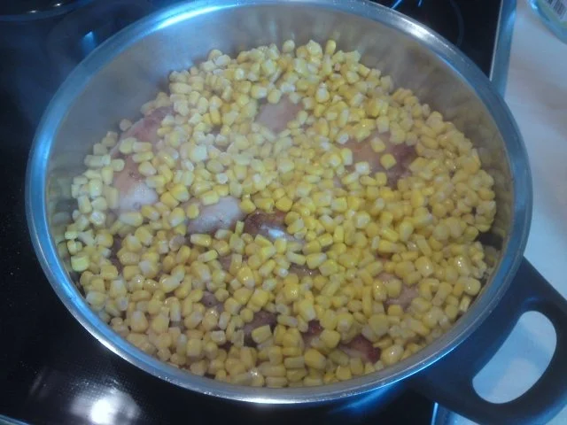 Leo´s Hähnchen mit Mais,überbacken. - Rezept - Bild Nr. 4