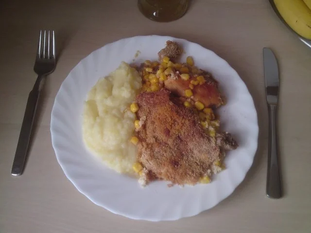 Leo´s Hähnchen mit Mais,überbacken. - Rezept