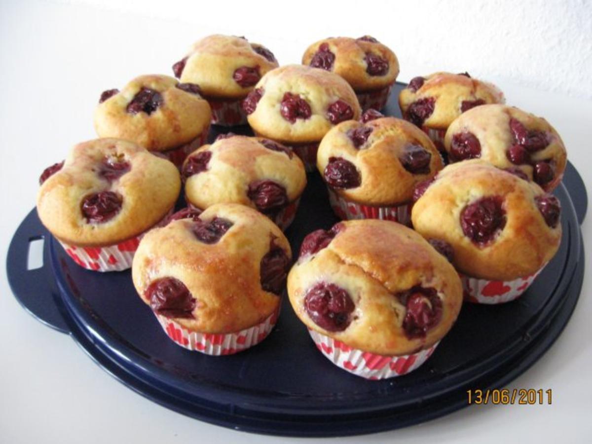 Quark - Kirsch Muffins - Rezept