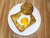 Ei im Kräutertoast - Rezept
