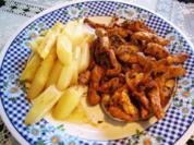 Pfannen-Gyros mit Spargel ... - Rezept
