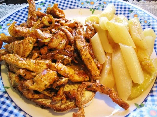 Pfannen-Gyros mit Spargel ... - Rezept - Bild Nr. 6