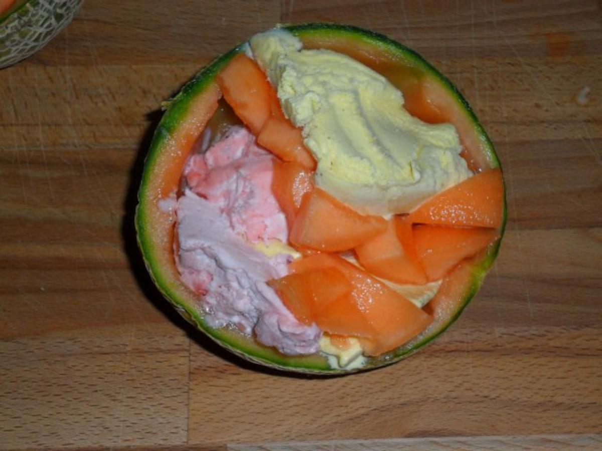 Eisiger Melonenbecher - Rezept