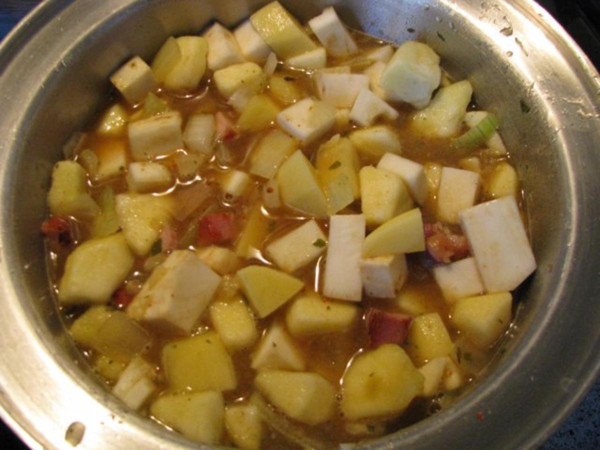 Suppen: Apfel-Kartoffelsuppe - Rezept - Bild Nr. 3