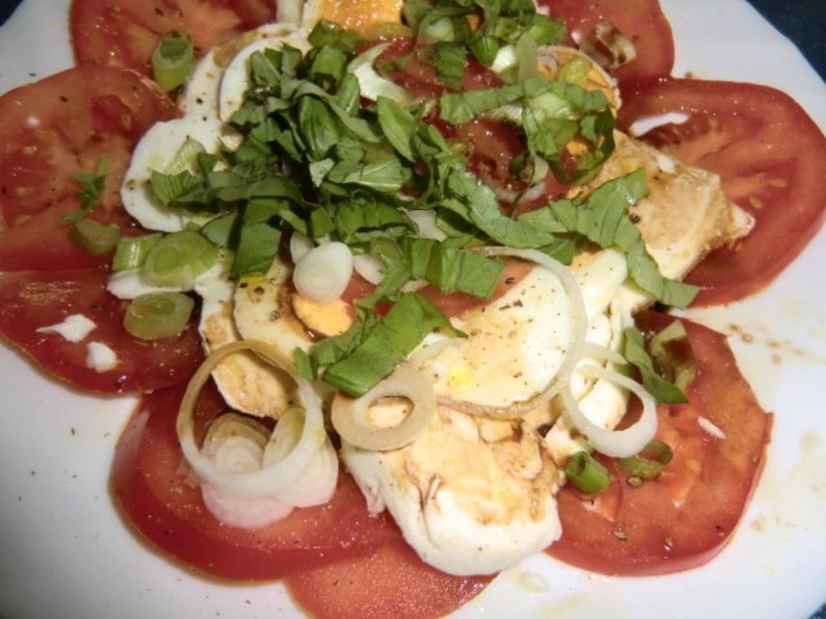 Bilder für Tomate - Mozzarella mit Ei Rezept