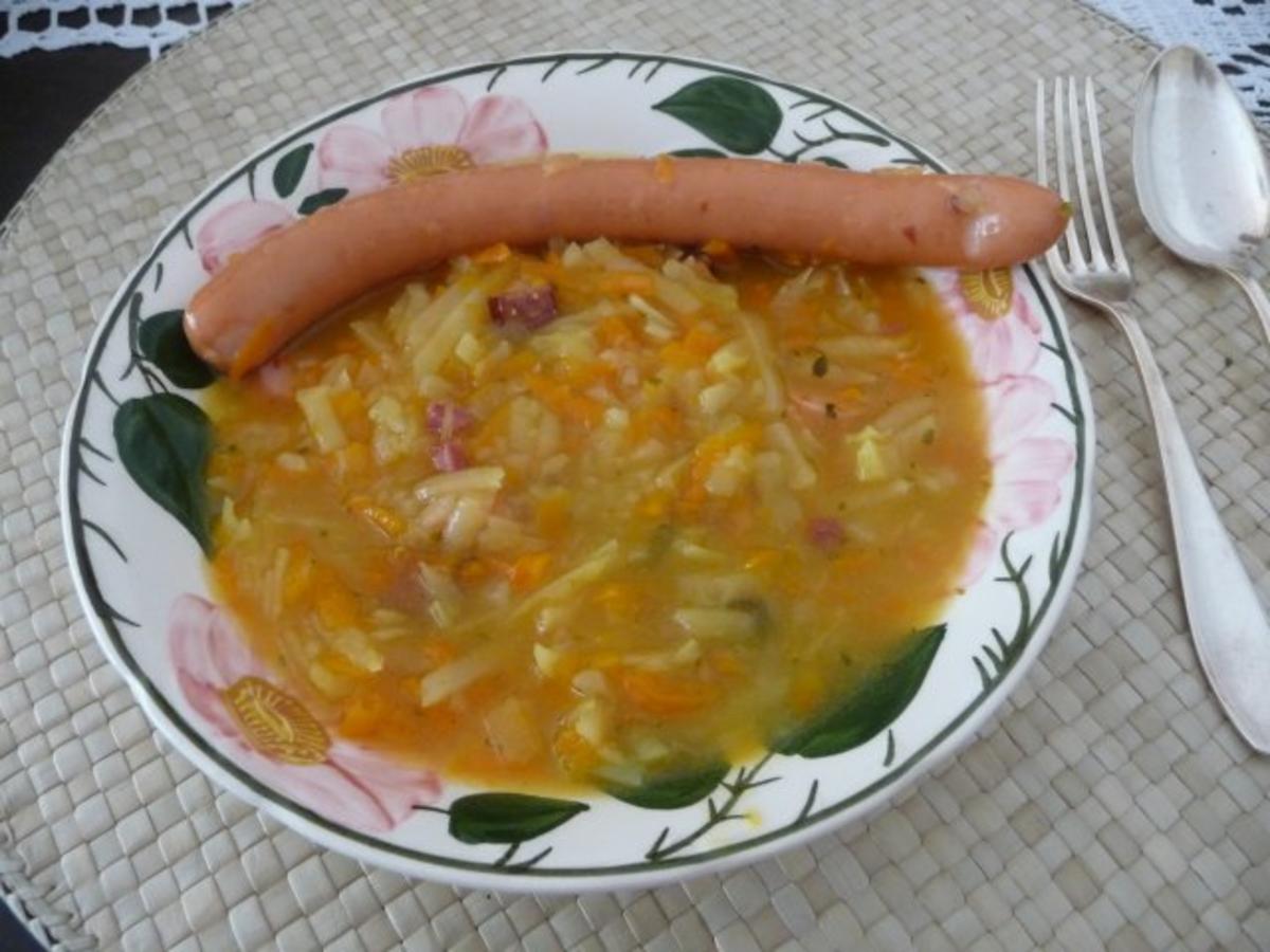 Bilder für Suppen & Eintöpfe : Geraspelter Kartoffel - Möhreneintopf - Rezept
