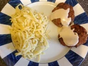 Kartoffel - Hack - Bratlinge mit Tahina - Rezept