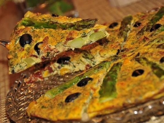 Frittata mit Spargel - Rezept