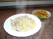 Schweinefilet vom Montag, Nudeln von Gestern - Rezept