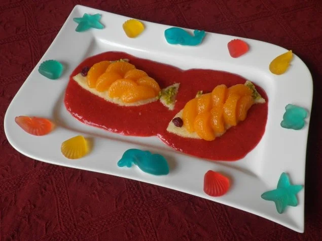 Rezepte für Kinder 11 : Goldfische im roten Meer ... - Rezept