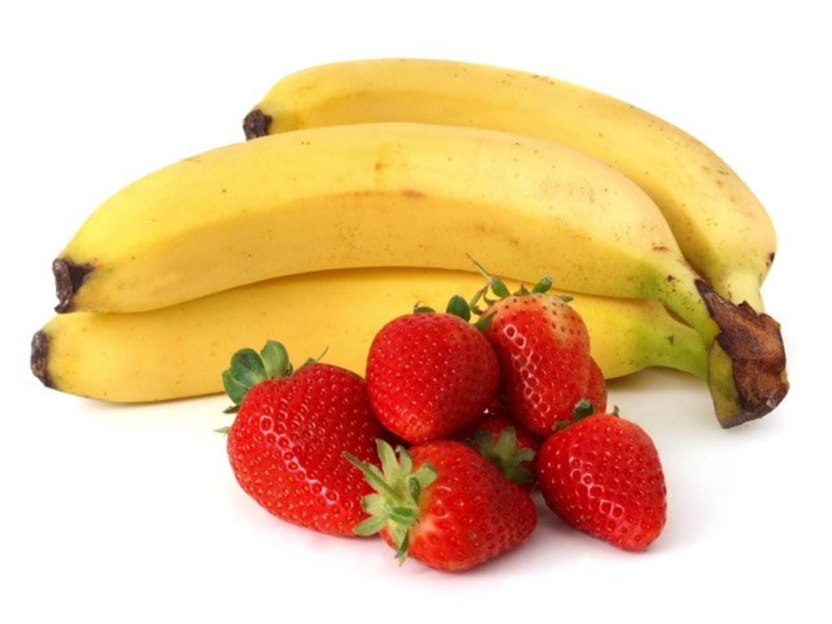 Bananen-Erdbeermilch - Rezept