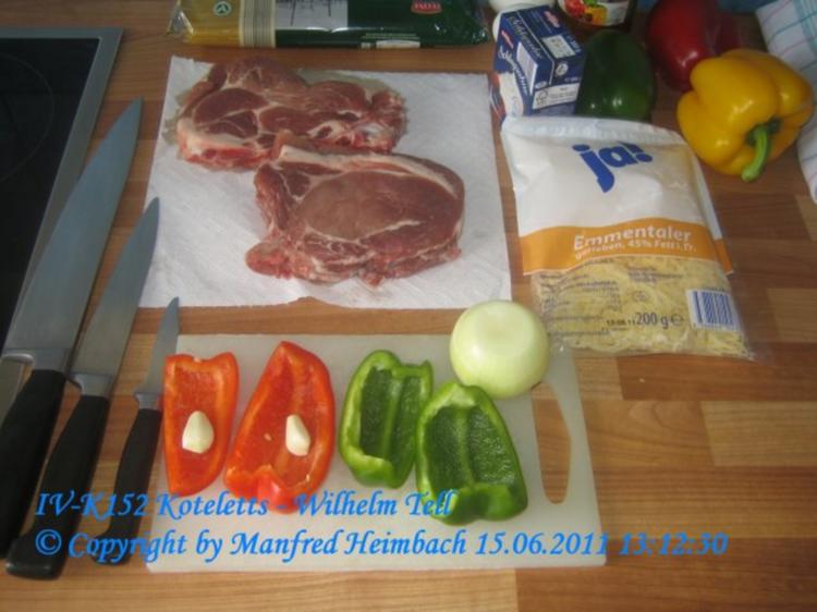 Fleisch - gratinierte Koteletts nach der Art von „Wilhelm Tell ...