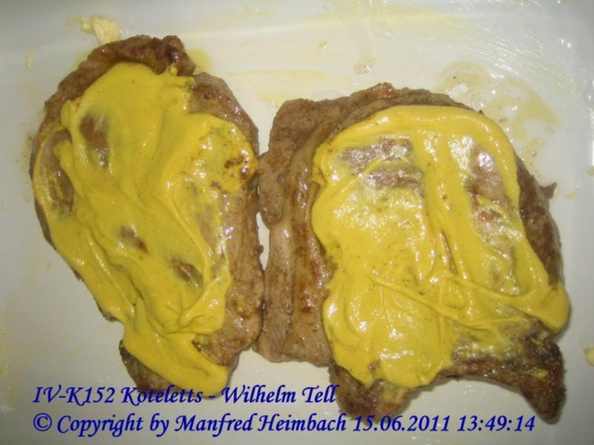 Fleisch - gratinierte Koteletts nach der Art von „Wilhelm Tell“ - Rezept - Bild Nr. 3
