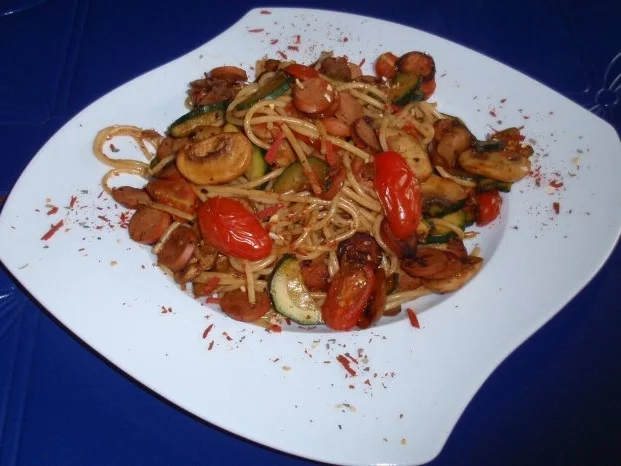 Herzhafte Gemüse-Pasta - Rezept - Bild Nr. 13