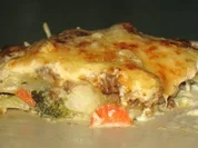 Gratin - Kartoffel-Gemüse-Hack-Gratin - Rezept