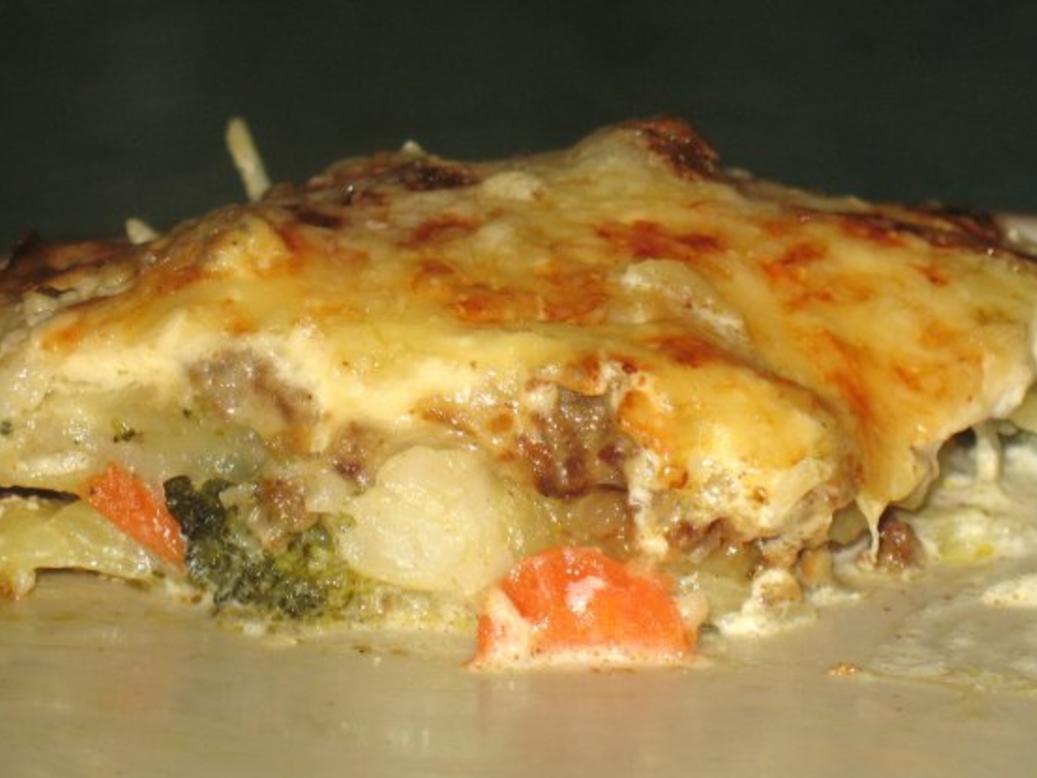 Gratin Kartoffel Gemüse Hack Gratin - einfach - von chrissi720