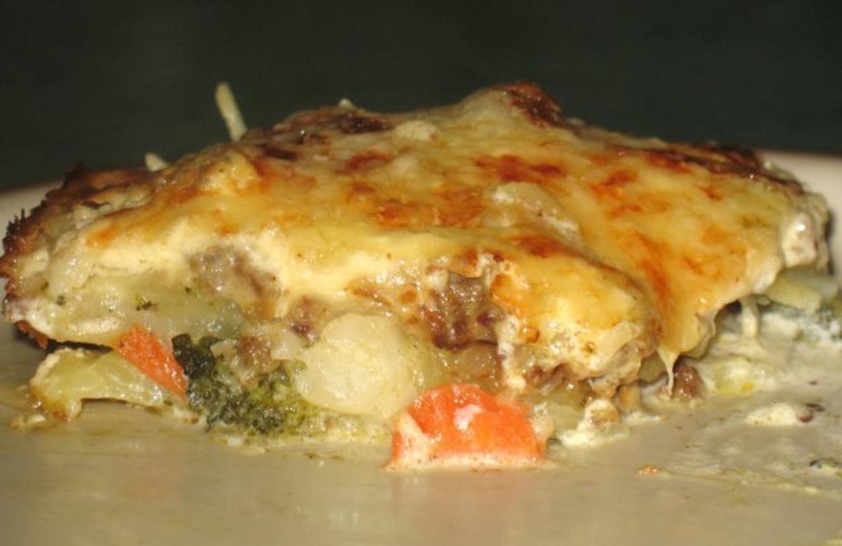 Bilder für Gratin - Kartoffel-Gemüse-Hack-Gratin - Rezept