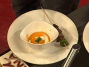 Kürbissuppe mit Entenspieß (Maite Kelly) - Rezept