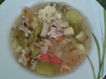 schnelle Meeresfrüchtesuppe - Rezept