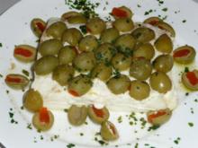 gebackener Schafskäse mit Oliven - Rezept